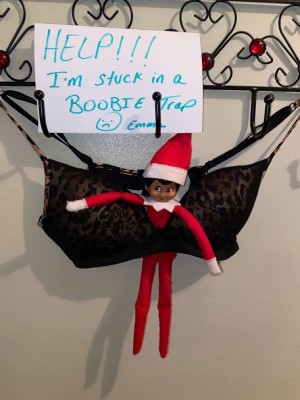 Elf in Bra being Boobie Trapped